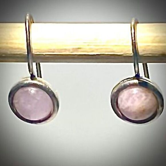 AFB# Sterling Silver & Moonstone Dangle Earring - Picture 3 of 5